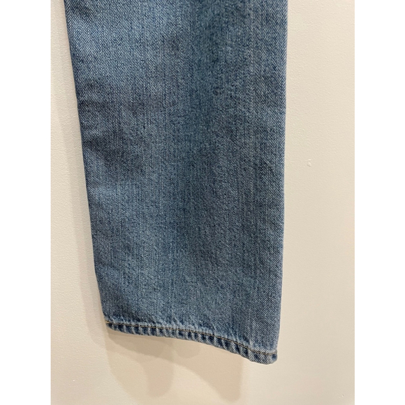 Massimo Dutti Women’s Button Fly Straight Leg Mid wash Denim Jeans Size 4 - Picture 9 of 16